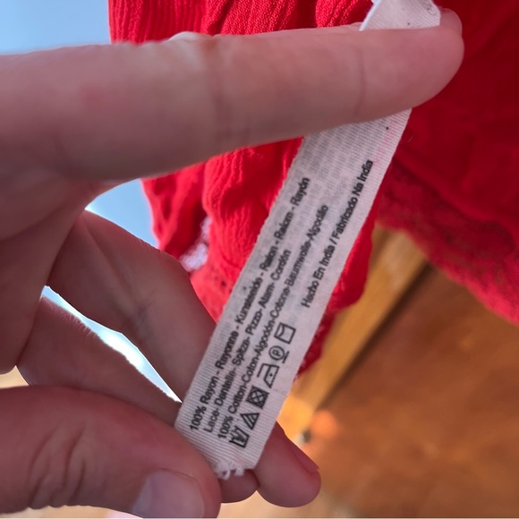 Free people red festival top halter backless - Picture 7 of 9